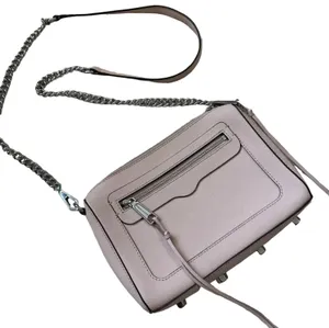 Rebecca Minkoff Avery Mini Crossbody Bag Vintage Pink Silver Hardware Purse thumbnail 1