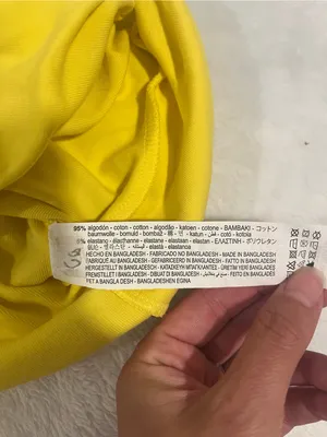 Zara Vibrant Yellow Twist Front Cropped Tank Top - Medium thumbnail 5