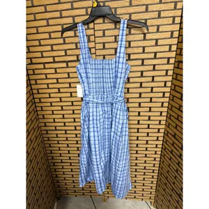 Free Assembly Blue Plaid Midi Dress‎ Size Large thumbnail 3