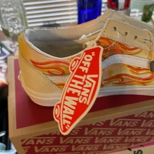 Vans Old Skool Bandana Flame Beige Orange size 8.5 thumbnail 8