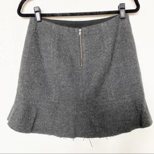 Madewell Boulevard Charcoal Grey Wool Skirt Size 2 thumbnail 9
