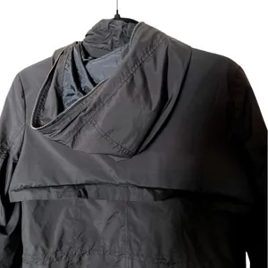Banana Republic Black‎ Lightweight Hooded Rain Coat Jacket Women's Small GUC thumbnail 7