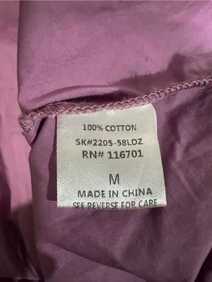 Karlie Purple Poplin Cinch‑Waist Dress – Size Medium thumbnail 12
