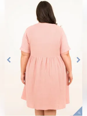 $65 NWOT Chic SoulMeet Me Here Dress, Rose 2X cotton sundress thumbnail 5