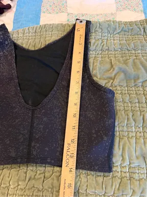 lululemon x Peloton bra top Navy Speckled Workout Yoga Cycling Athleisure Wear! thumbnail 4
