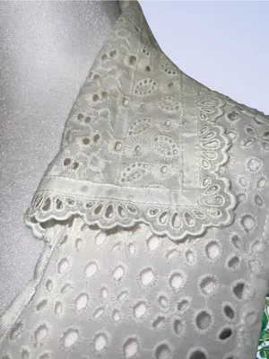 Nanette Lepore Sleeveless White Eyelet Shirt Dress thumbnail 8