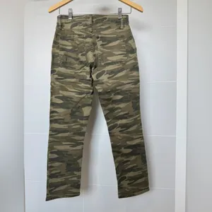 Lucky Brand Women’s Camo Utility‎ Jeans Size 4 / 27 Straight Leg Army Green thumbnail 3