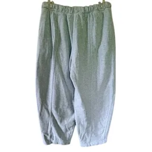 Aerie Women's Small Low Rise Barrel Leg Sweatpants Gray Jogger Pockets thumbnail 3