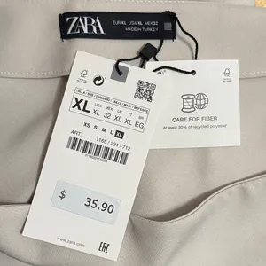 Zara Front Bow Tie Micro Mini Ruffle Skirt Skort Coquette Preppy Minimalist thumbnail 5