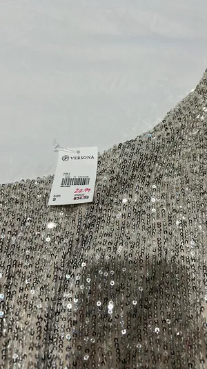Sequin Generation top Silver thumbnail 3