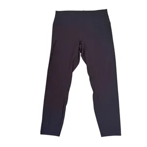Lululemon Align Leggings Solid Black Soft Yoga Athleisure‎ Smooth Lounge Size 12 thumbnail 3