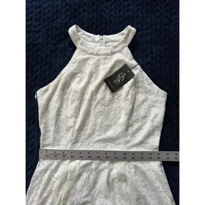 Dressystar Women's White‎ Eyelet Lace Overlay Dress Size M NWT thumbnail 8