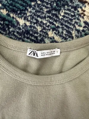 Zara Ribbed Sleeveless Tank Top thumbnail 3