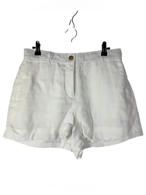 J. Crew White Harbor Linen Lightweight Shorts S thumbnail 3