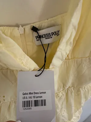 Princess Polly Galvis Mini Dress Lemon - US 6 / Lemon thumbnail 4
