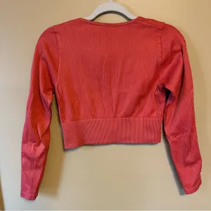 Aerie Watermelon Long Sleeve Crop Top thumbnail 5