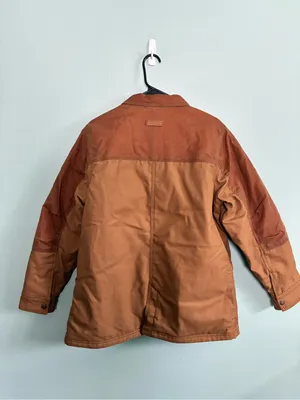 NWT Dickies Women's Brown Waxed Canvas Chore Coat Utility Winter Jacket Sz L thumbnail 4