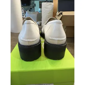 Sam Edelman‎ Tully lugged platform loafers White Shiny Size 9M Equestrian Bit thumbnail 5
