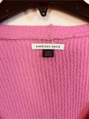 Women’s American Eagle Pink Cardigan Size XS thumbnail 3
