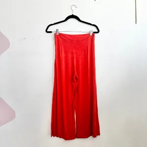 Milky Way Orange Wide Leg Palazzo Pants Boho‎ Vacation Festival Resortwear Small thumbnail 2