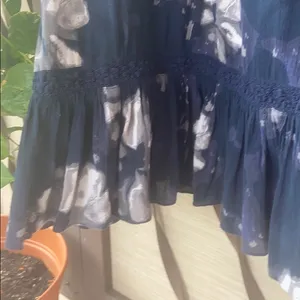Lucky Brand Navy Blue Floral Maxi Dress thumbnail 4