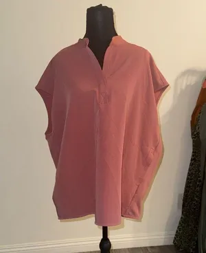 Figs Rafaela mauve pink XL top thumbnail 1