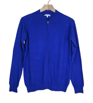 Peter Millar Women's M Zip Front Cotton Cashmere Cardigan thumbnail 1