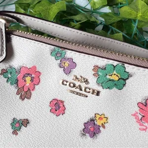 Coach CA738 Nolita 19 With Spaced Floral Field Print In Gold/Chalk Multi thumbnail 6