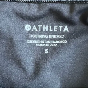 ATHLETA Lightning Unitard in Supersonic Black Size Small thumbnail 8