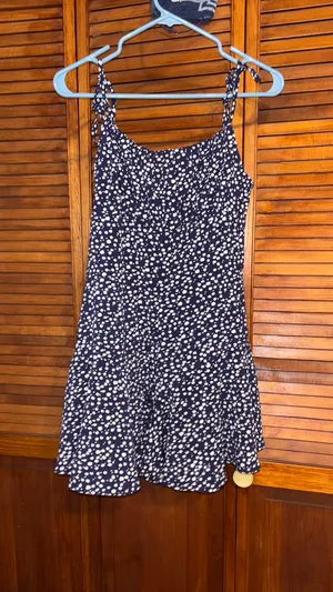 Blue and White Romper Size L thumbnail 2