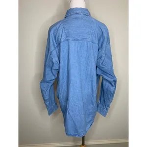 Vintage Beetle Bailey Chambray Button Up Shirt Sz XL Cotton thumbnail 2