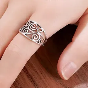 NEW Solid Heavy Boho Filigree 925 Sterling Silver Ring, Size 7‎ thumbnail 9