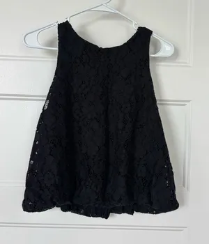 Loft Lace Black Top thumbnail 1