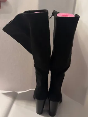 Style & Co Addyy Wide-Calf Dress Boots Black Block Heel - New - Size 8.5 thumbnail 4