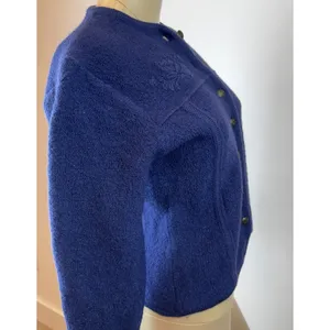 Vintage Pendleton Blue Wool Tailored Cropped Button-Up Jacket Preppy‎ XS-S thumbnail 5