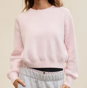 Aerie Cropped Crew Sweater thumbnail 1