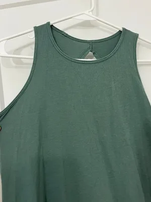 Lululemon Medium Green Open-Back Activewear Tank Top thumbnail 6