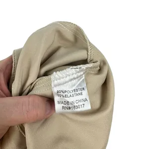 Princess Polly Amalia Pants Trousers Size 6 Tan Khaki Champagne Satin Wide Leg thumbnail 9