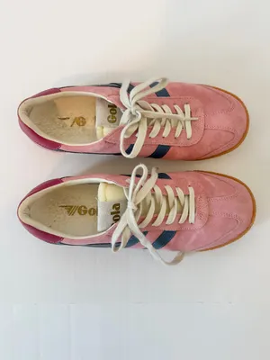 Gola Elan Women's Pink Suede Sneakers in Coral Pink, Moonlight & Raspberry 8.5 thumbnail 8