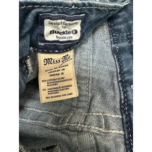 Miss Me jeans Easy Boot heavy stitching embellished back pockets Size 30 thumbnail 3