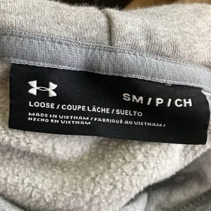 Under Armour Size Small University of Virginia Gray Hooded Sweatshirt thumbnail 5