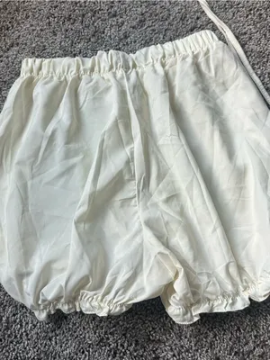 Ivory Flower Vietnam Made Bridal Accent Bubble Dress and Bloomers thumbnail 5