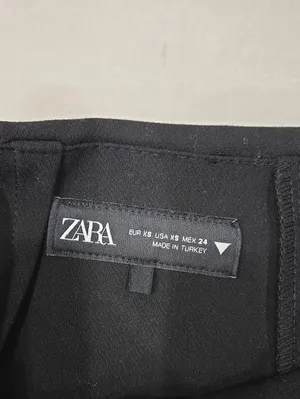 New Zara Black Asymmetric Wrap Mini Skort Size XS thumbnail 5