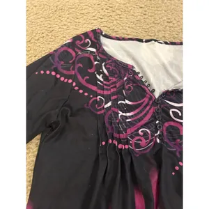Ab24 woman top shirt bell sleeves purple medium size amazing thumbnail 4