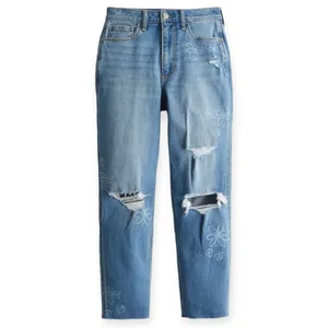 Hollister ultra high-rise ripped doodle Mom jeans 0/24 thumbnail 3