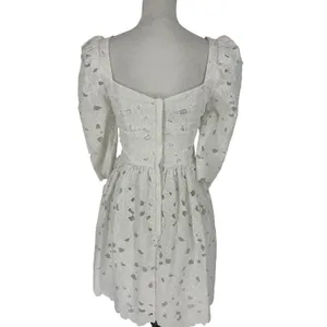Cara Cara NWT Hart Eyelet Dress Cotton Square Neck‎ Mini Dress Brodererie Size 4 thumbnail 13