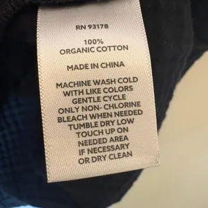Magaschoni‎ Black Organic Cotton Gauze Short Sleeve Relaxed Top Size Medium thumbnail 3