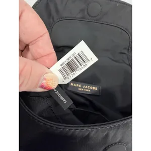 Marc Jacobs Crossbody Bag Black Nylon Leather Trim Gold Hardware OS thumbnail 6