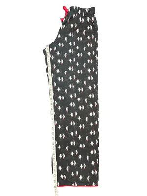 VTG Victoria's Secret The Dreamer Flannel Pj Set tuxedo Penguin Holiday cozy SM thumbnail 13