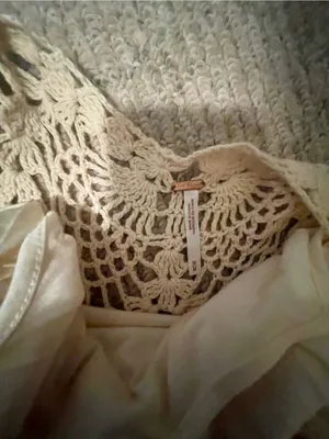 Free People Crochet Dress - Cream Sleeveless Summer Dress thumbnail 7